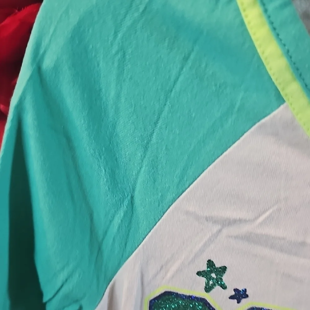 Justice Kids Soccer Graphic Tee - White and Green